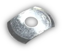 A close up of a metal object - 穿孔弹片